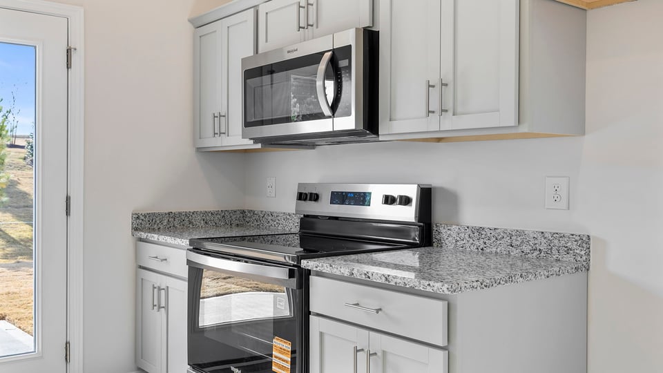 Stainless steel appliances.