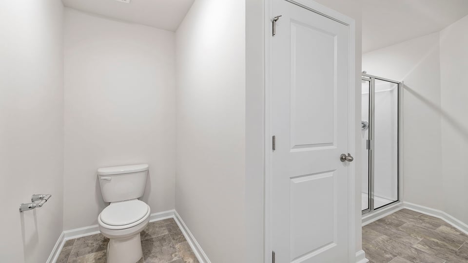 View of water closet.