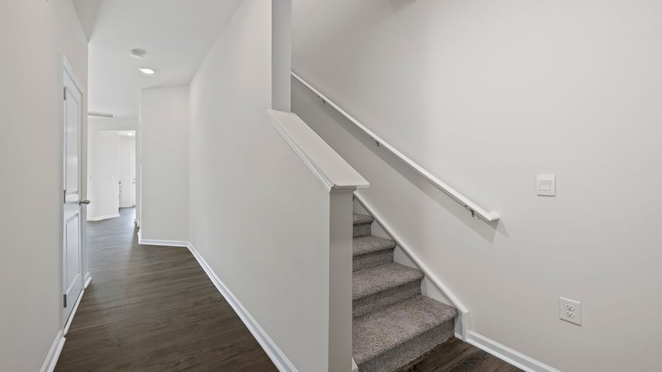 Entrance and stairwell to the upper level.