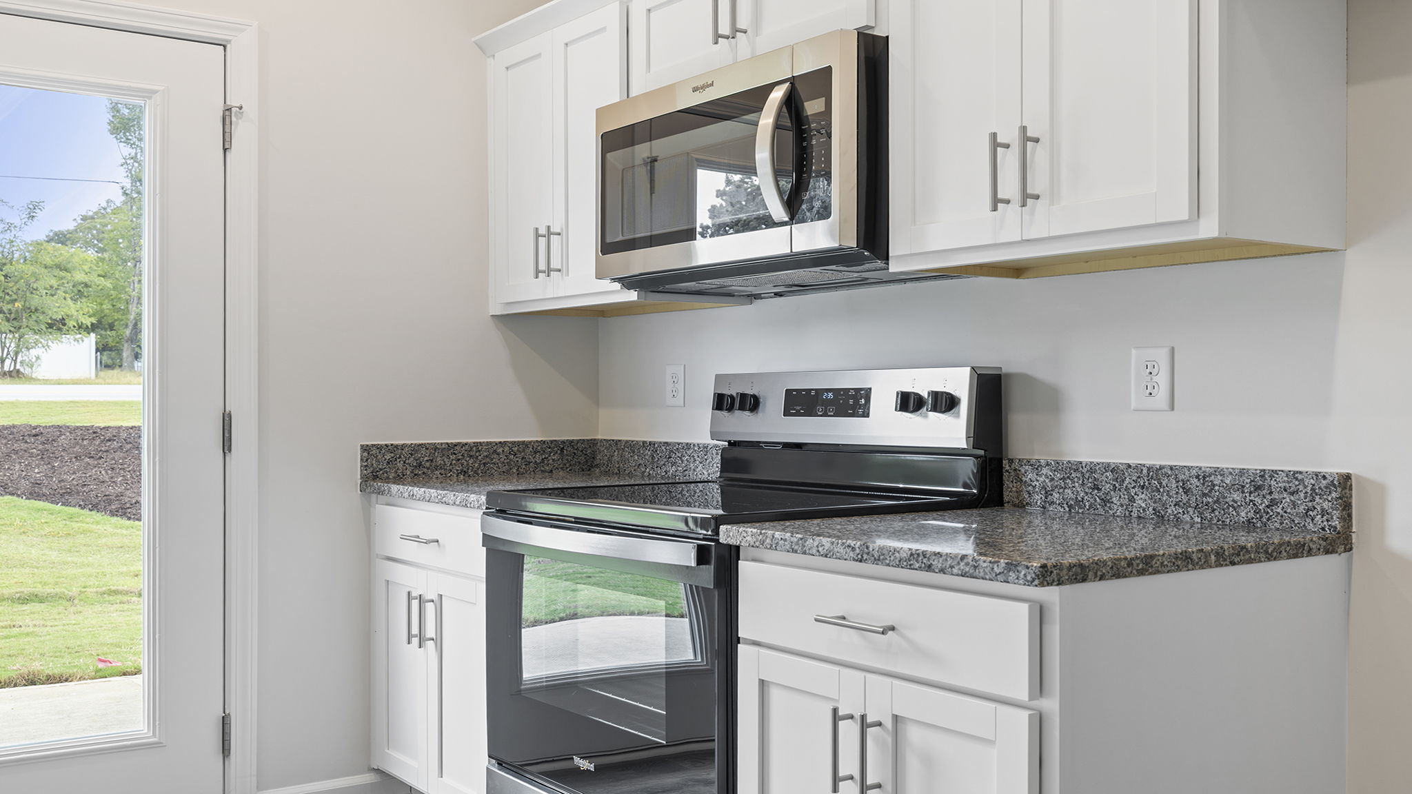 Stainless steel appliances.