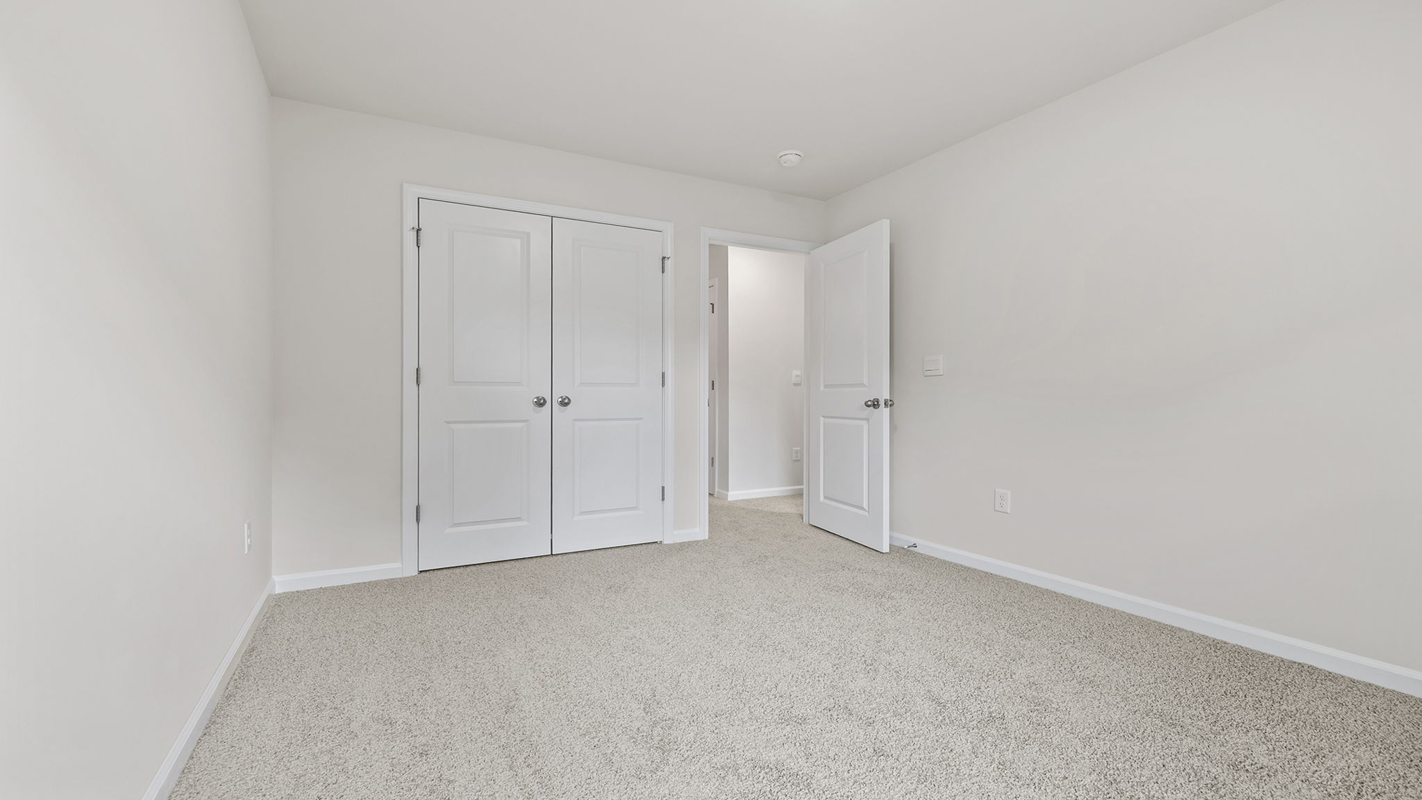 View from kitchen out toward the hallway.