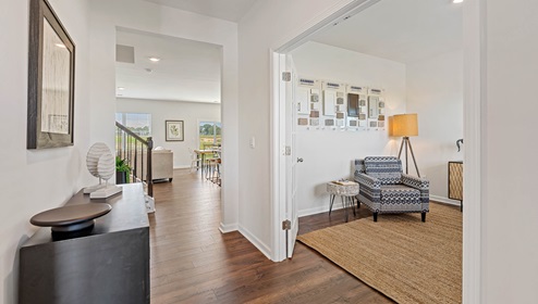 Entry way into Hayden with front room.