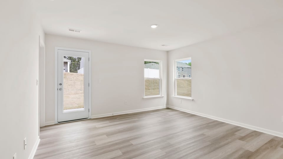 Living area with windows.