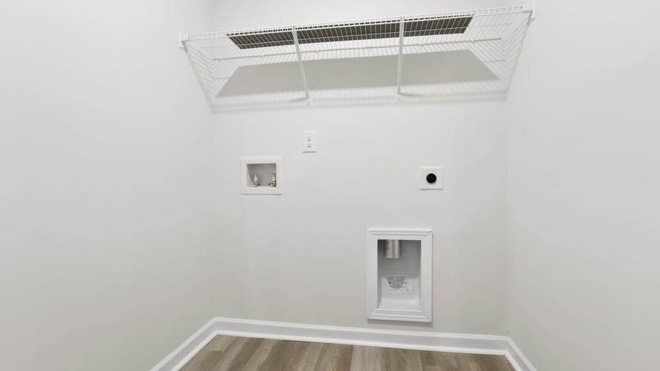 Laundry room with shelf,