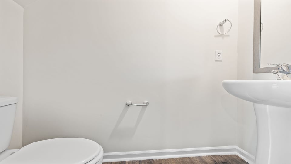 Half bath on the main level.