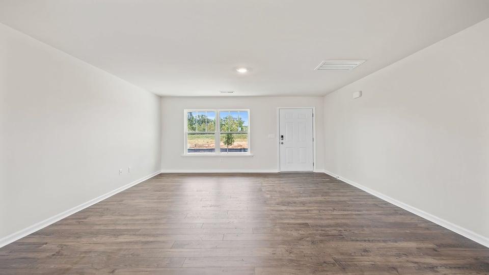 View of family room from the dining room.