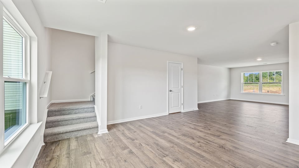 Stairwell off the dining area.