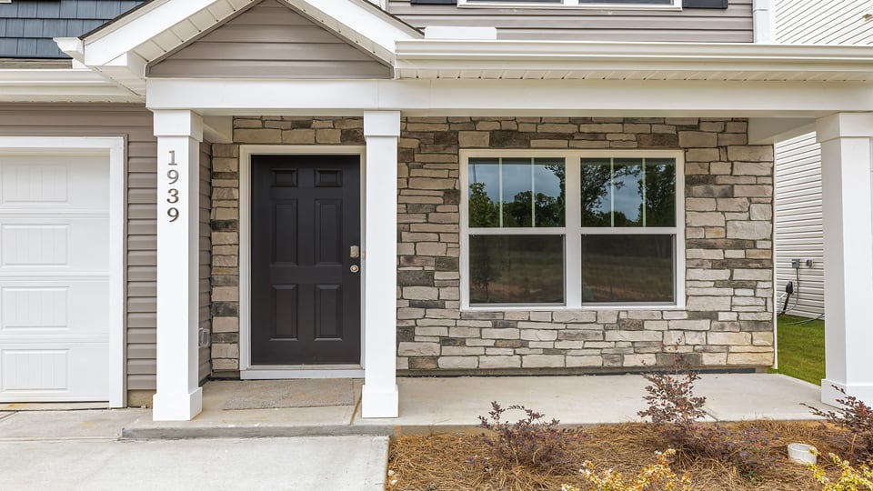 Inviting covered front porch.