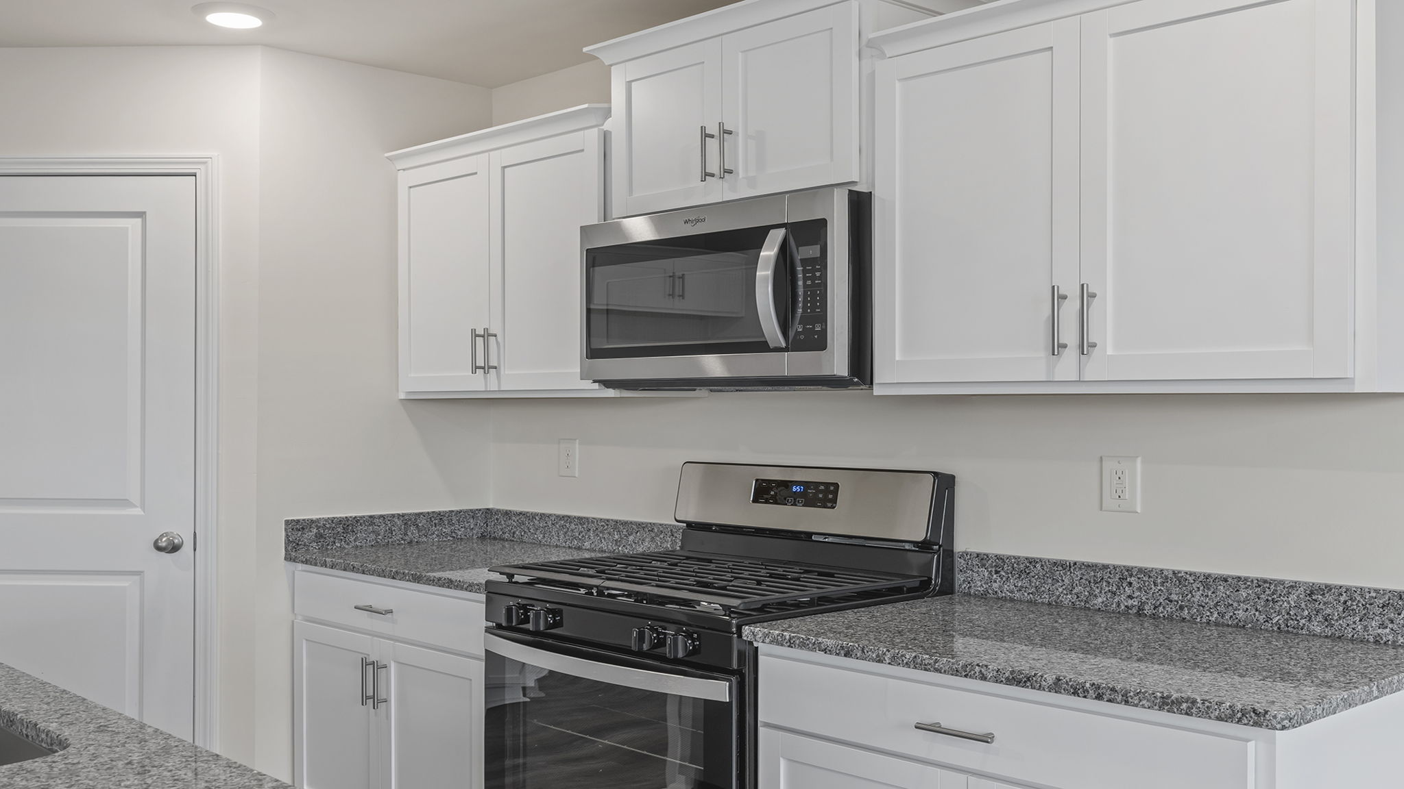 Stainless steel appliances.