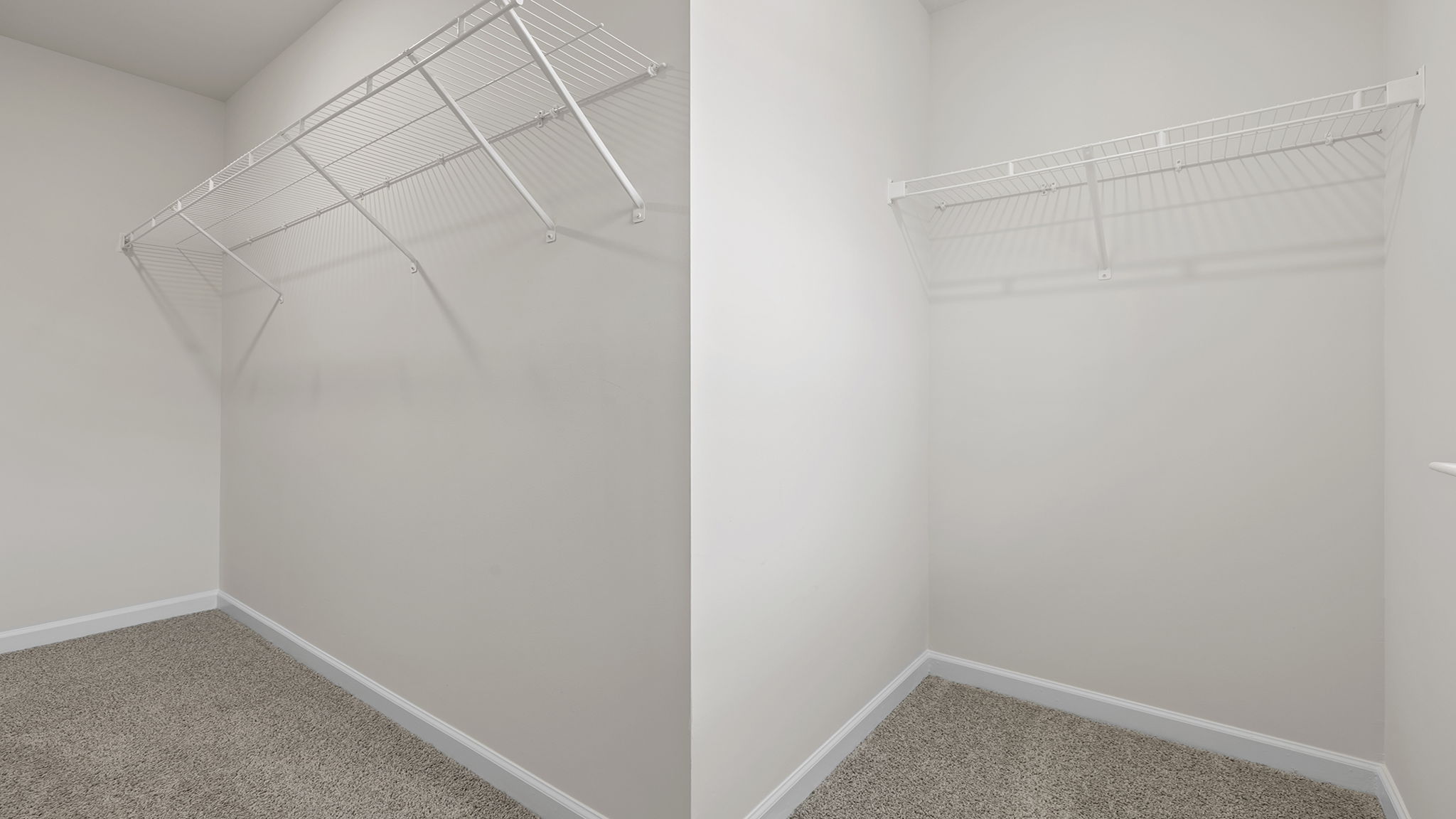 Primary bedroom walk-in closet.