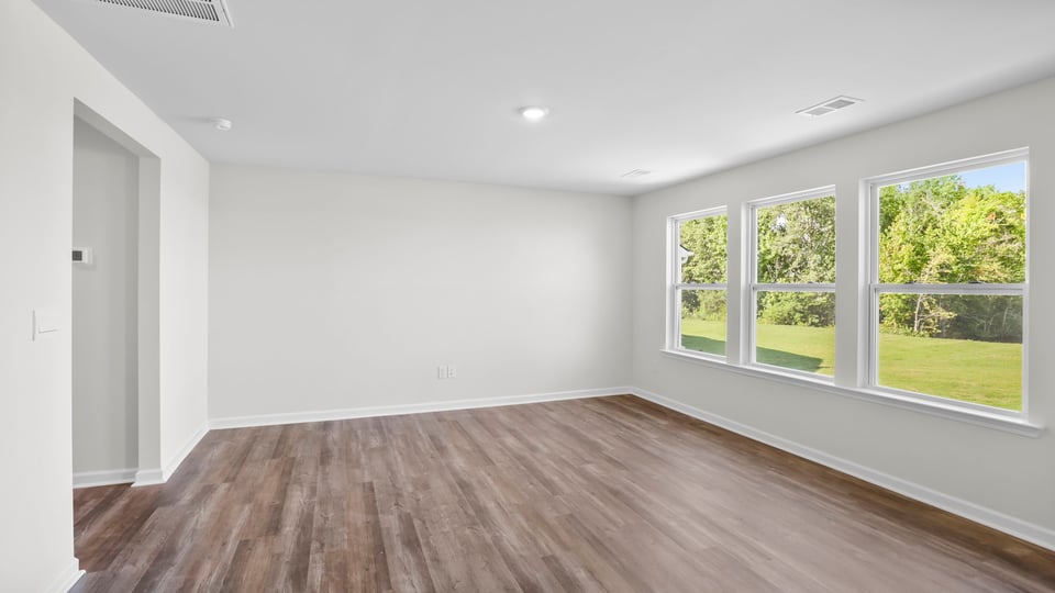 Flex room with windows.