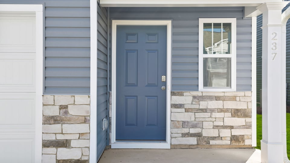 View of front door.