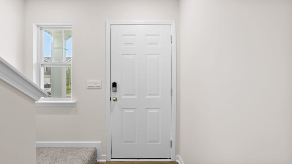 View of front door.