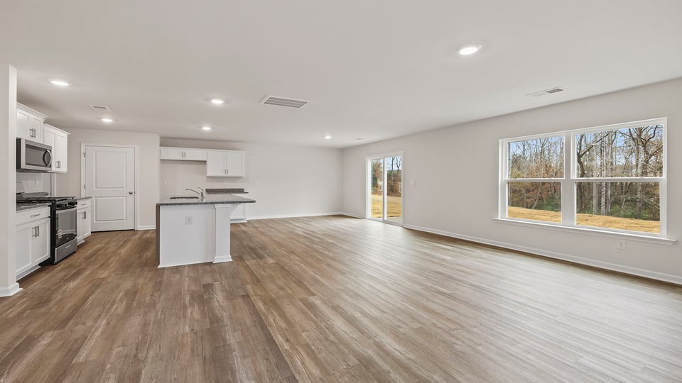 Living area with windows.