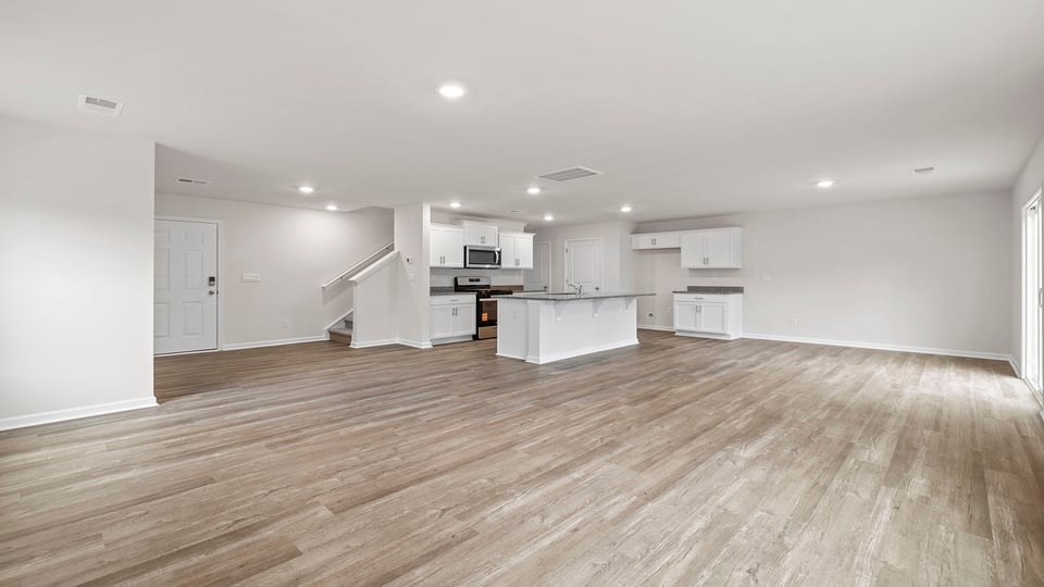 Living area with windows.