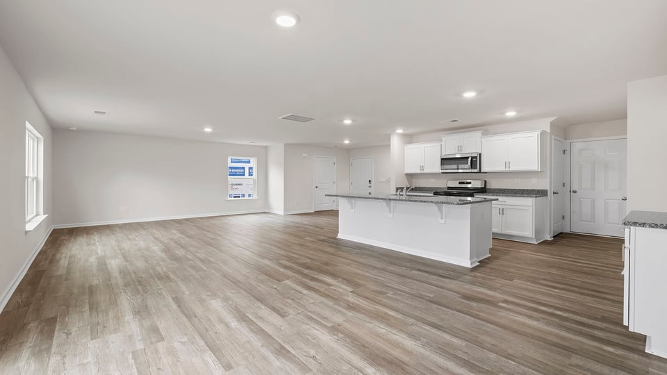 Living area with windows.