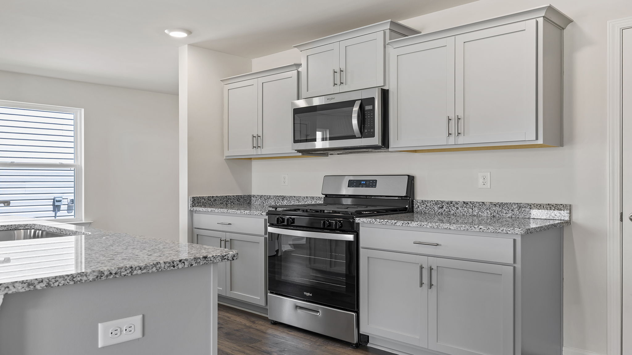 Stainless steel appliances.