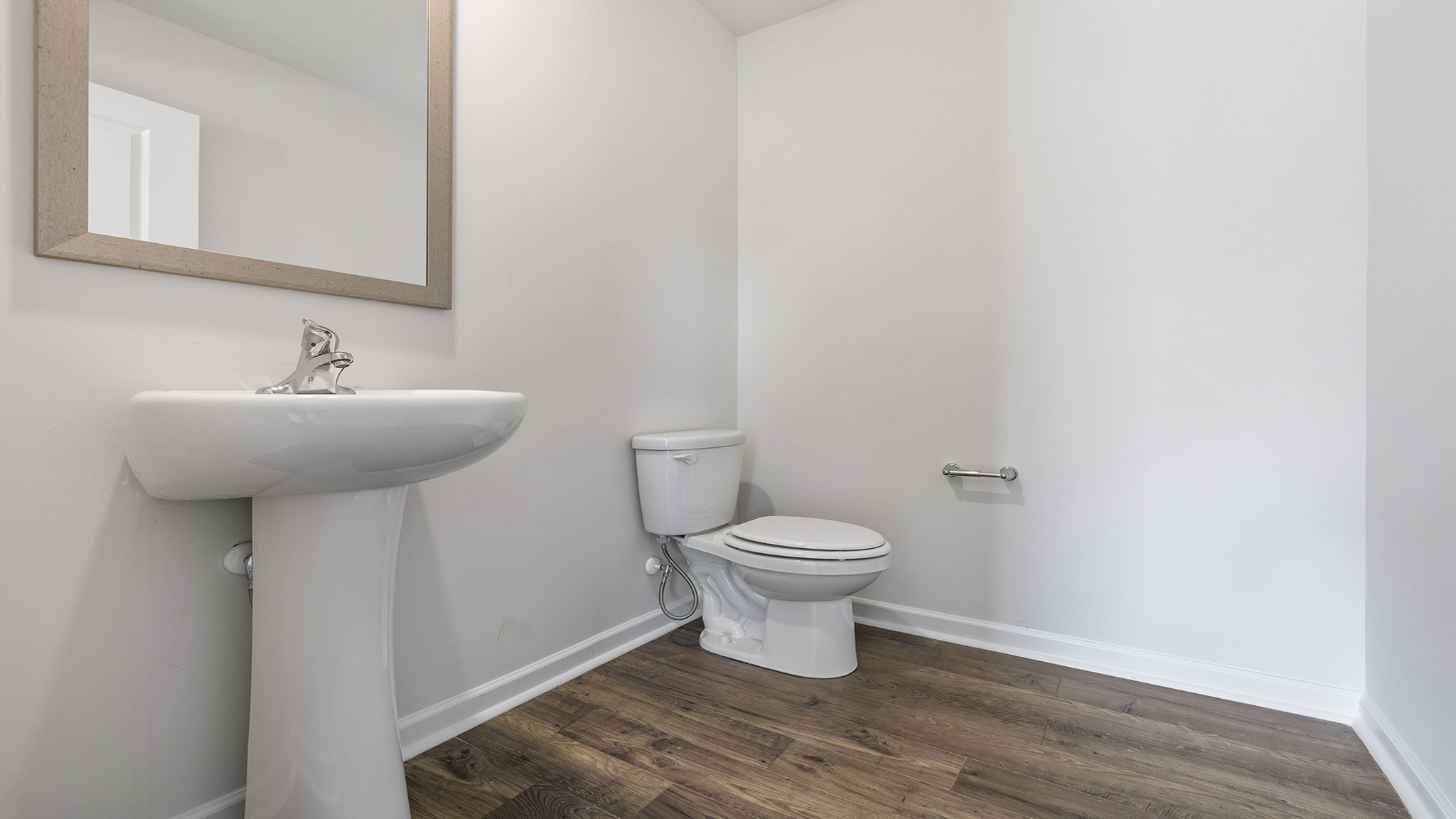 Half bathroom on the main level.