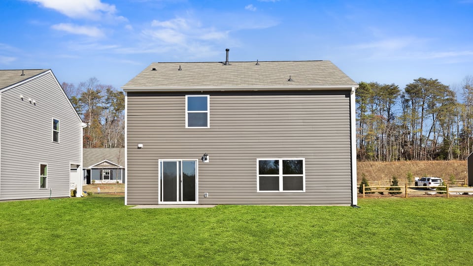 Back exterior of home.
