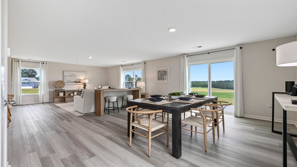 Living area with windows.