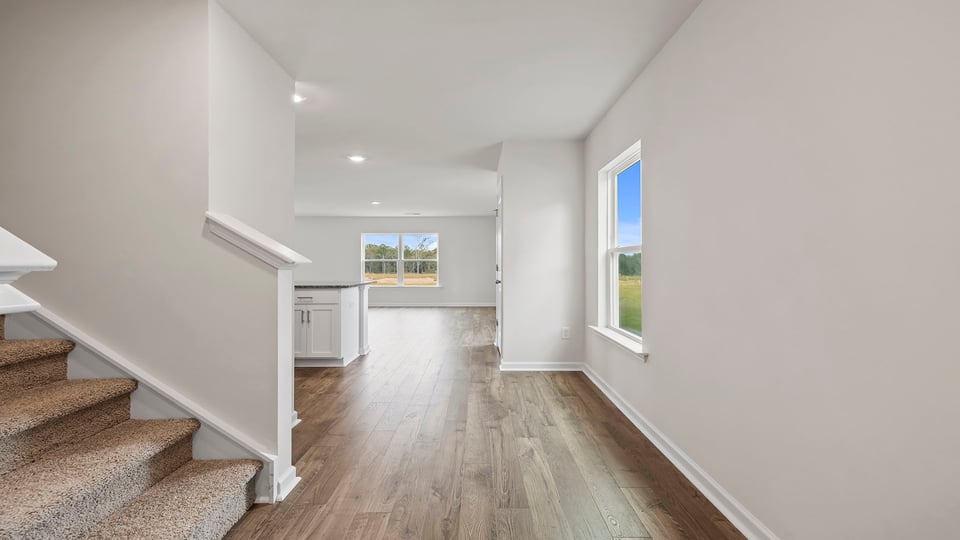View from foyer toward the living areas.