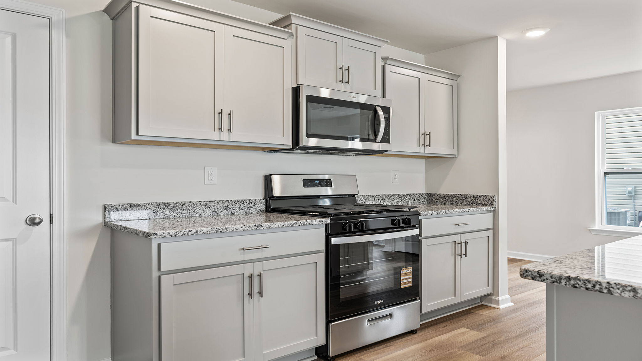 Stainless steel appliances.