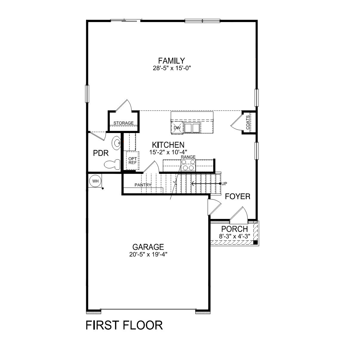 First floor floorplan.