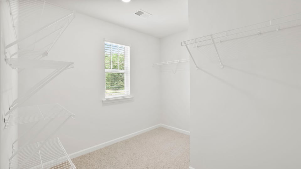 Closet with window.