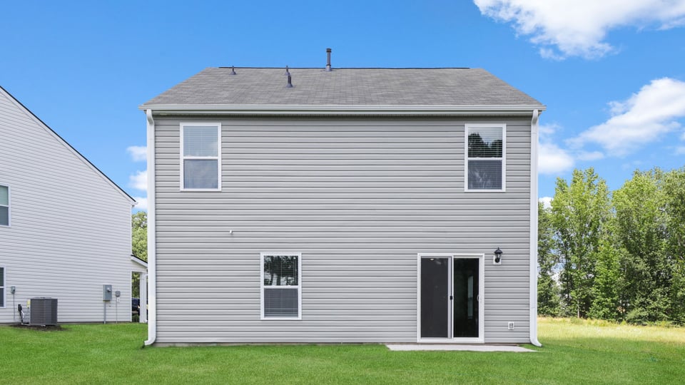 Back exterior of home