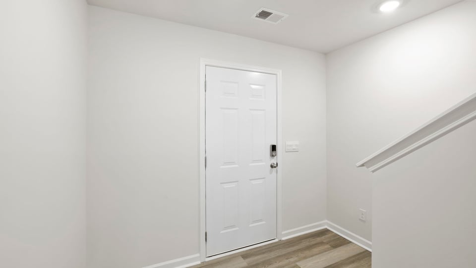 View of front door.
