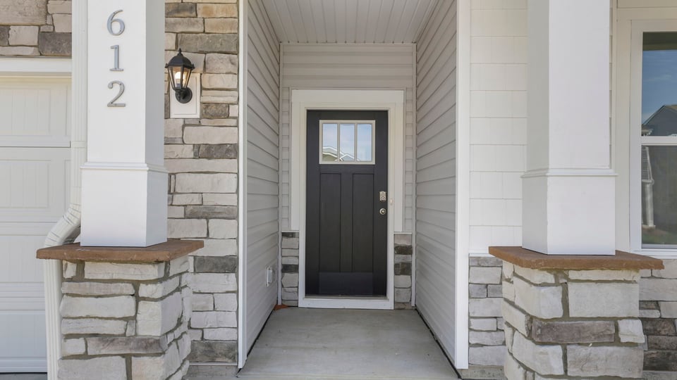 View of front door.