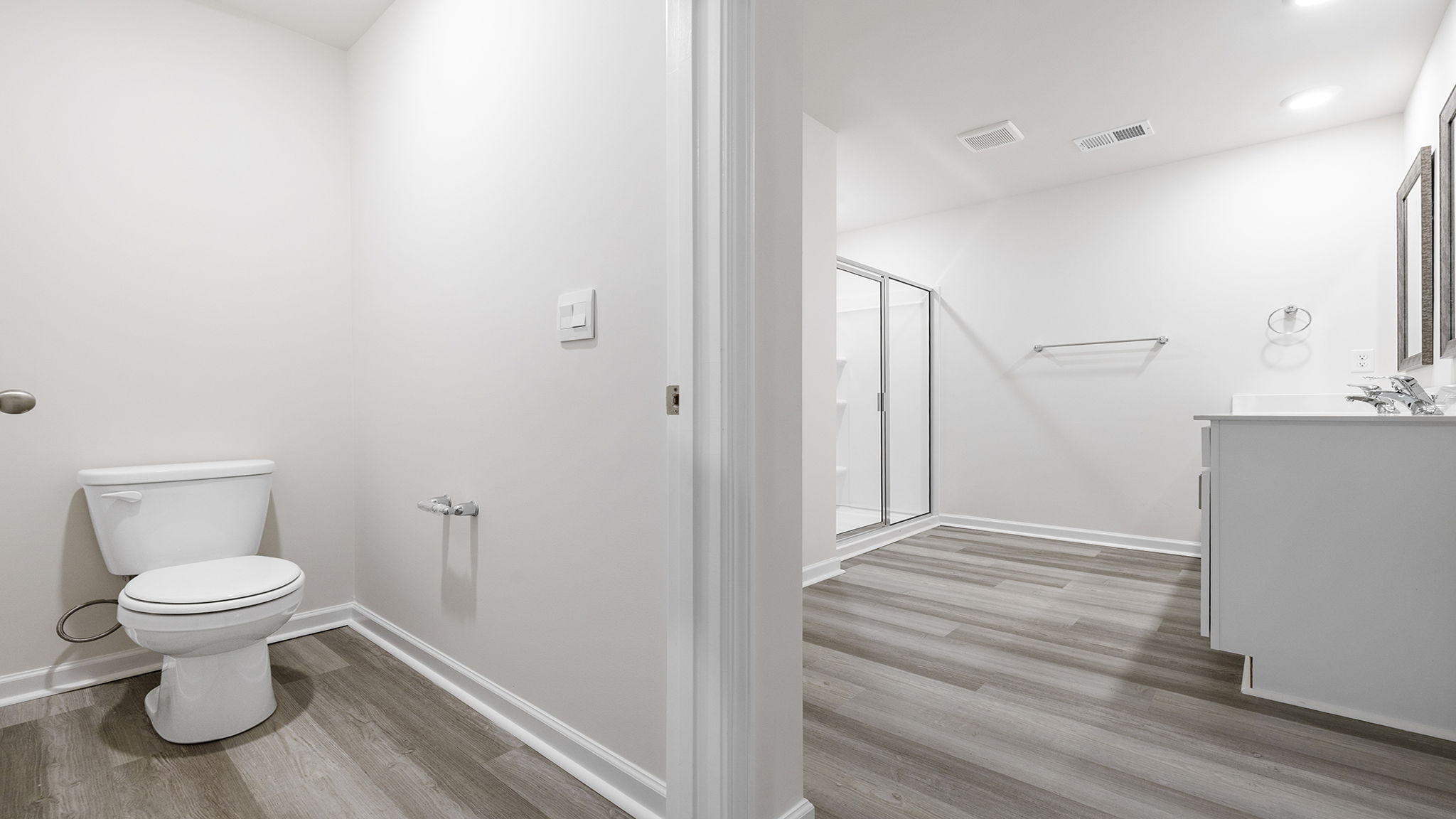 View of toilet area.