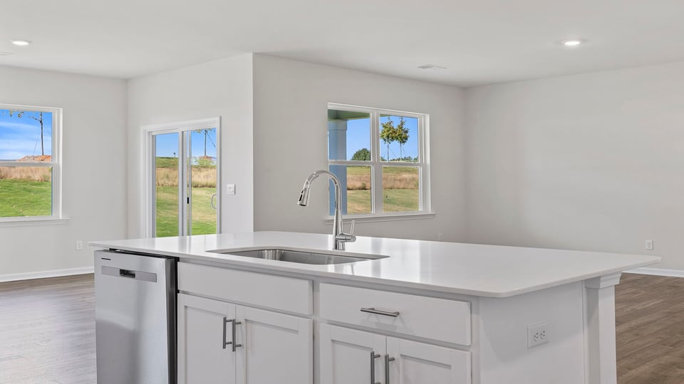 View from kitchen island.