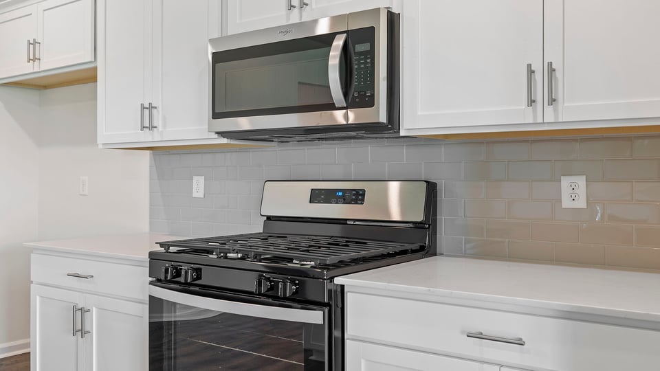 Stainless steel appliances.