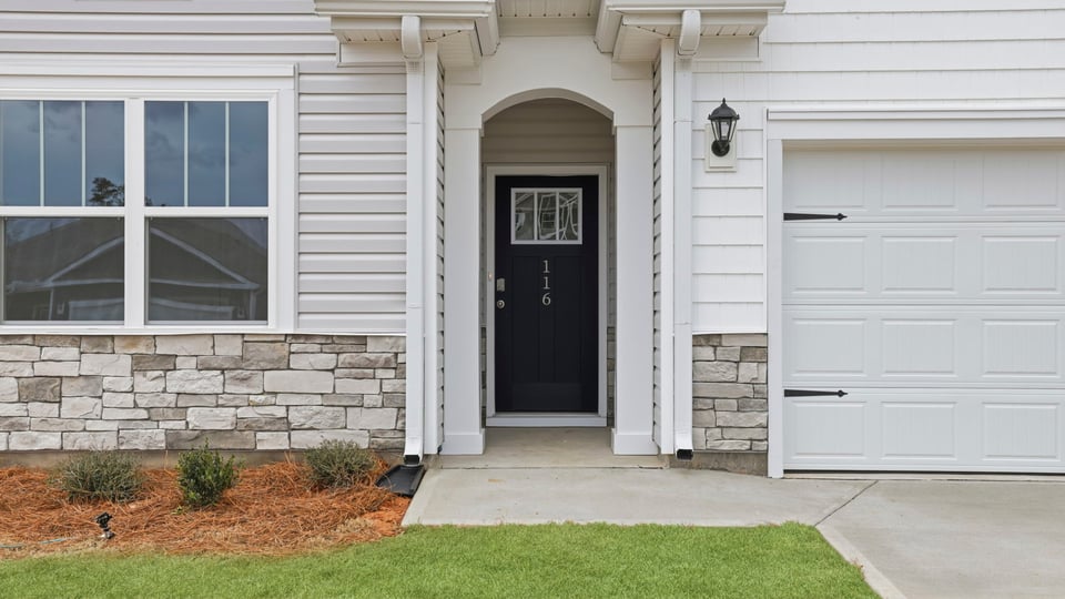 Inviting covered entry.