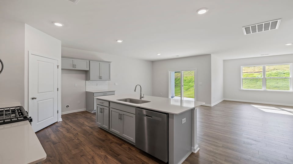 View of open floor plan.