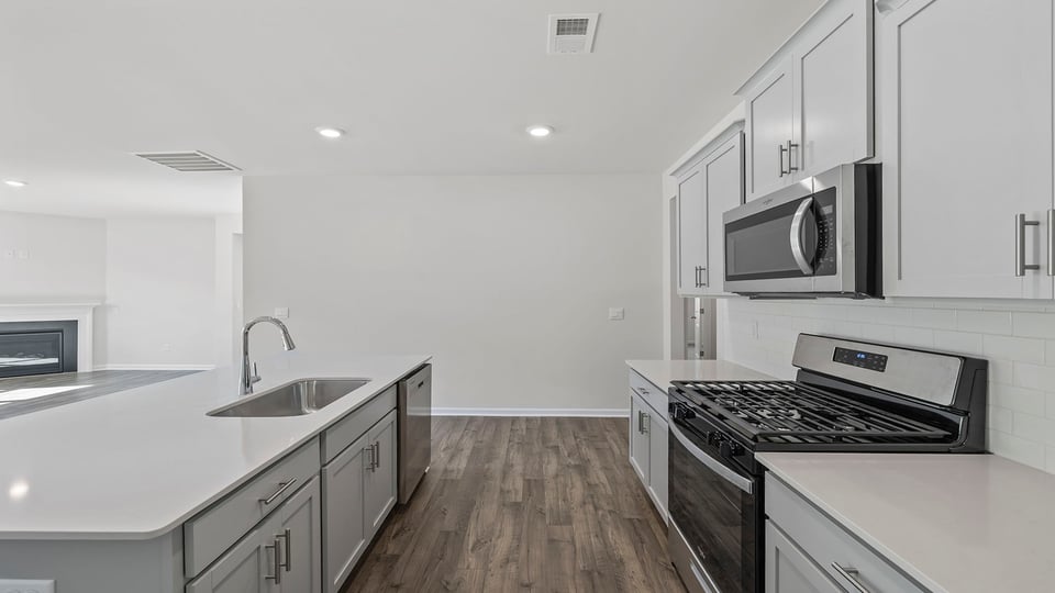 Stainless steel appliances.