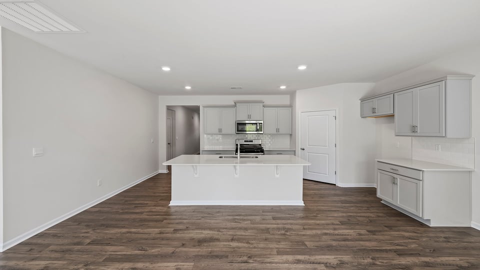 View from family room toward entrance.