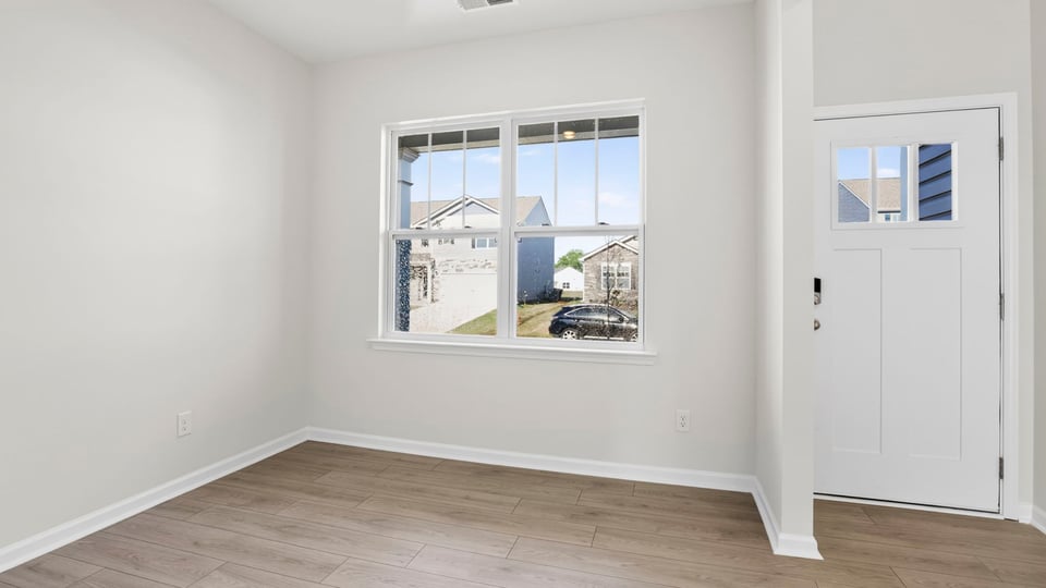 Flex room with windows.