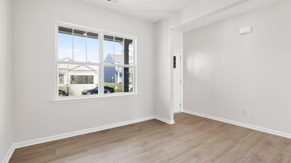Flex room with windows.