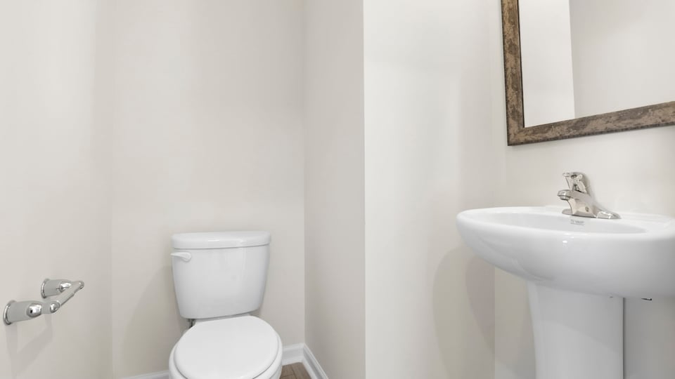 Half bathroom with sink.