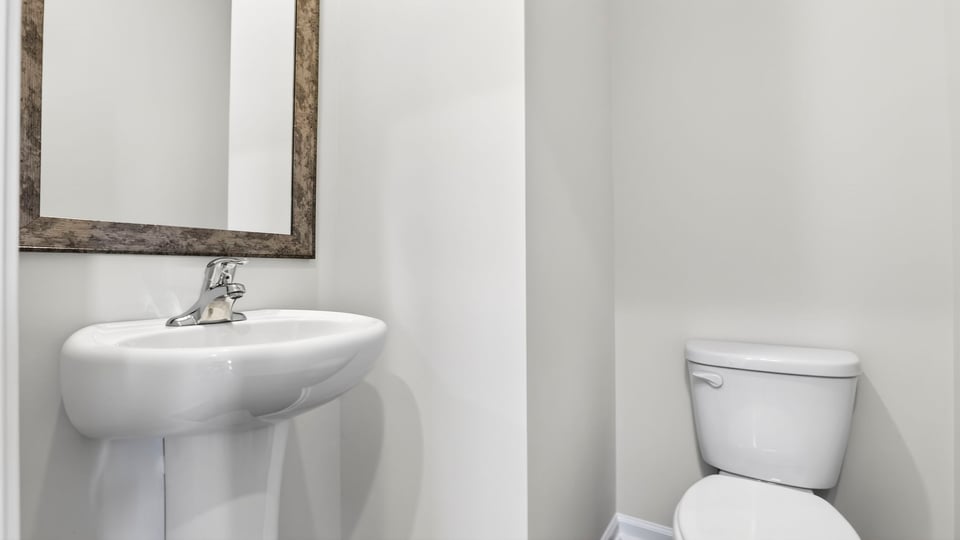 Half bathroom with sink.