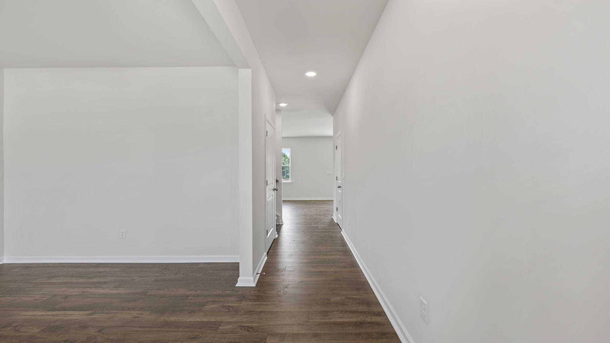 View of hallway to the living area.