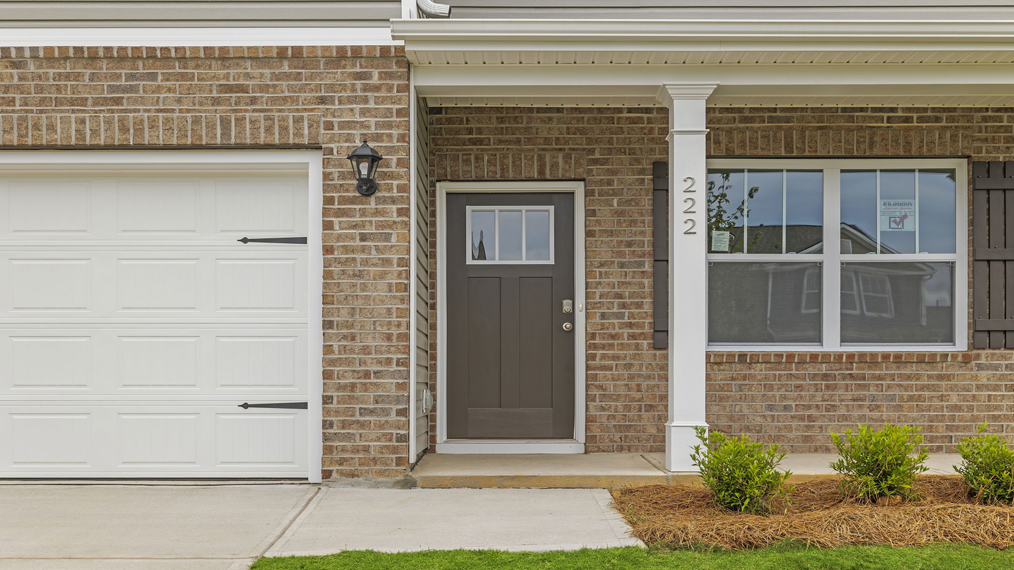 Inviting front porch and entry.