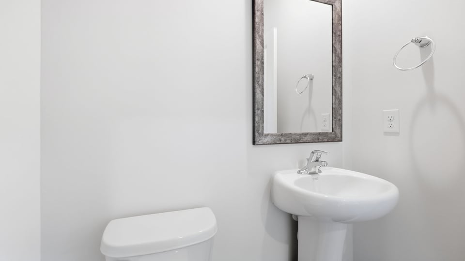 Half bathroom with sink.