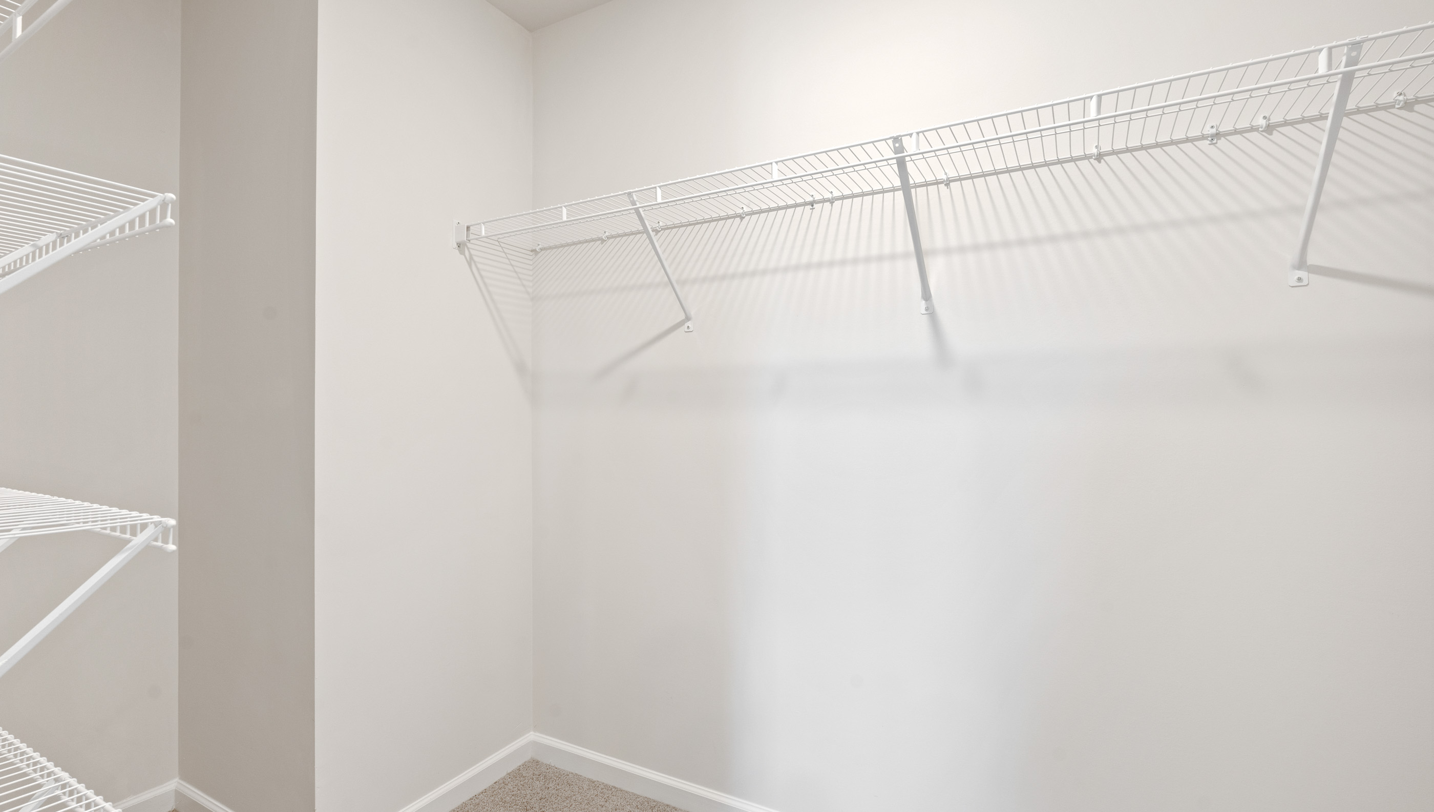 Primary bedroom walk-in closet.