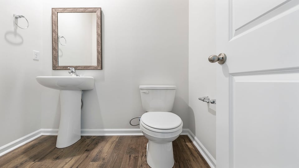 Half bathroom with sink.