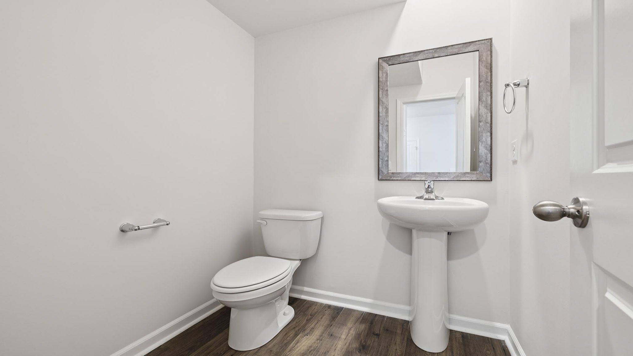 Half bathroom with sink.