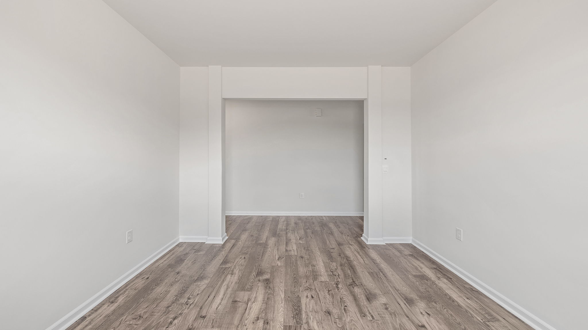 Flex room with windows.