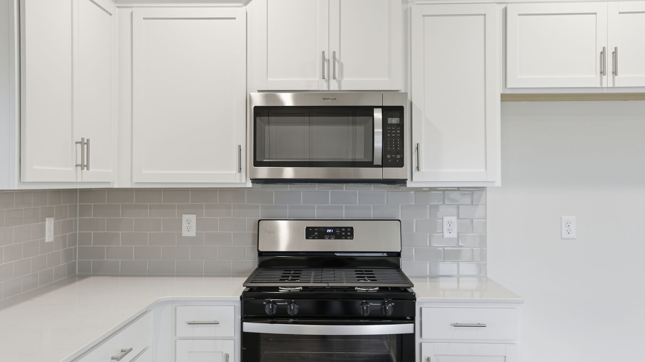 Stainless steel appliances.